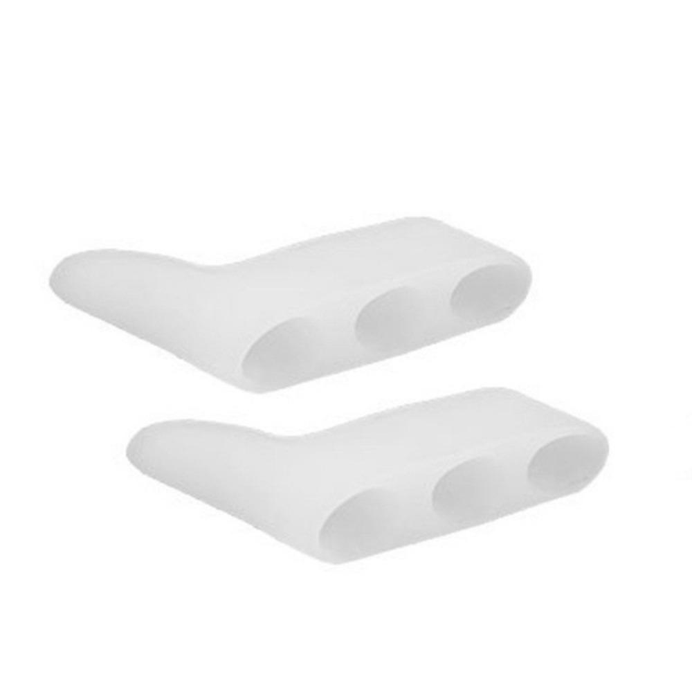 2Pcs Little Toe Fit Toe Toe Separate Protector Three-Hole Design Bunion Corrector Bunion