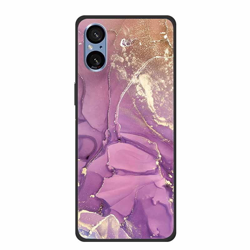 For Sony Xperia 5 V Case Marble Shockproof Soft Silicone TPU Back Cover For Sony Xperia5 V 5V 5G Phone Cases XQ-DE54 New Fundas