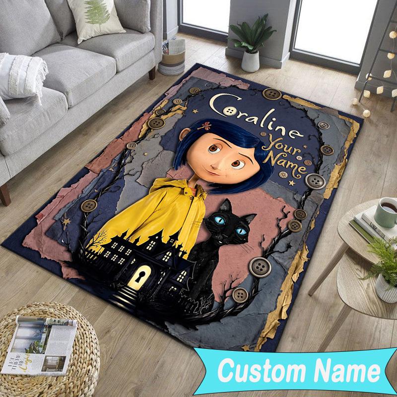 Custom NameNighttime Adventure Doll Carpet, Indoor Rug, Chair Rug, Living Rooms, Doormat Made From Polyester Home Decor Birthday Christmas Gifts