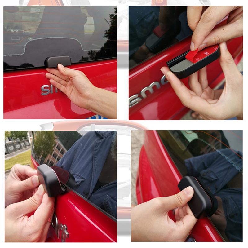 Per la Vecchia Smart fortwo 451 Auto Paraurti Posteriore Tronco Maniglia Della Porta Posteriore Adesivo Ausiliario Manopola Decorazione Esterna Auto Accessori Auto