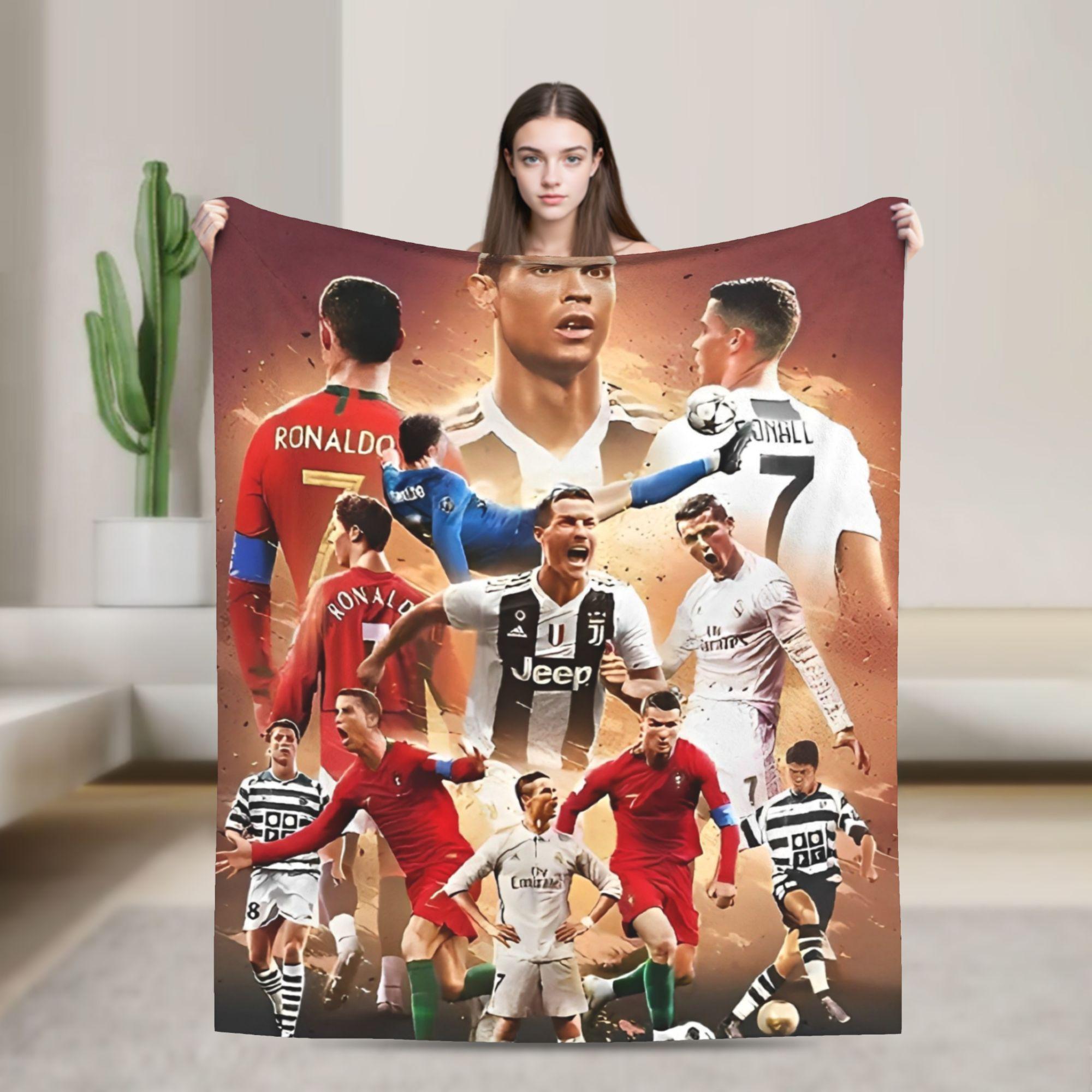 The Legend CR7 Blanket Football Soccer Flannel Novelty Warm Throw Blankets for Bed Sofa Decoration 200x150cm 80x60in