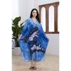New Beach Smock, Printed Dress, Long Gown, Vacation Beach Dress