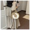 2026 Women's Color Block Straw Woven Beach Bag - Stylish, Elegant & Versatile Shoulder Tote
