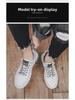 2025 Summer Men's Casual Leather Sneakers - Trendy, Non-Slip, Low-Top Sports Shoes