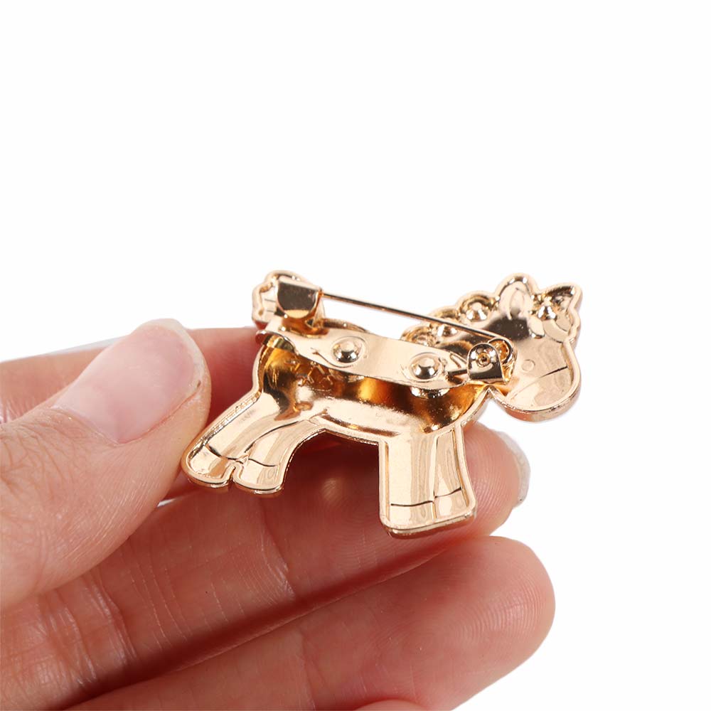 Zinc Zinc Alloy Zinc Zinc Alloy Horse Brooch Drip Oil Brooch Animal Lapel Pins Retro Zodiac Horse Brooches Unisex