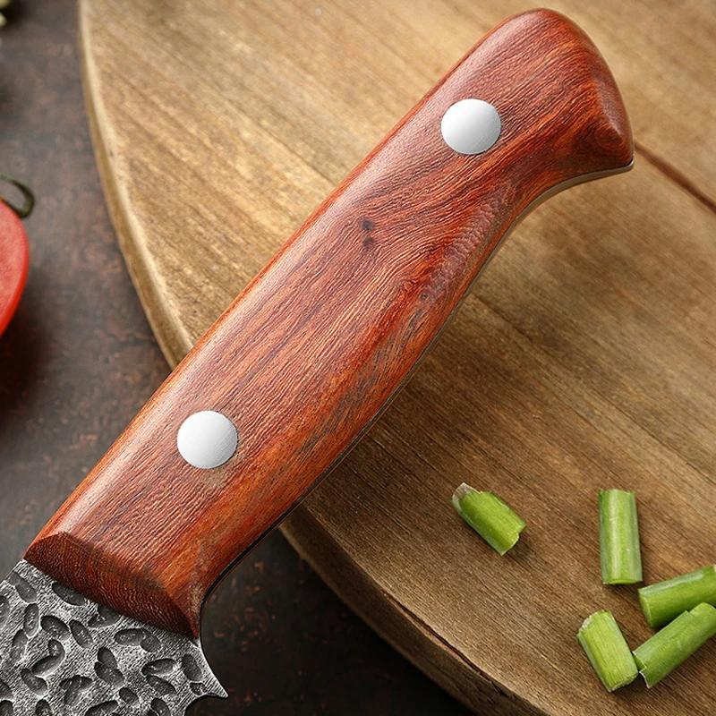 Kitchen Knife Handmade Butcher Meat Cleaver Bone Knife Stainless Steel Fruit Vegetable Fish Slicing Boning Knives Cooking