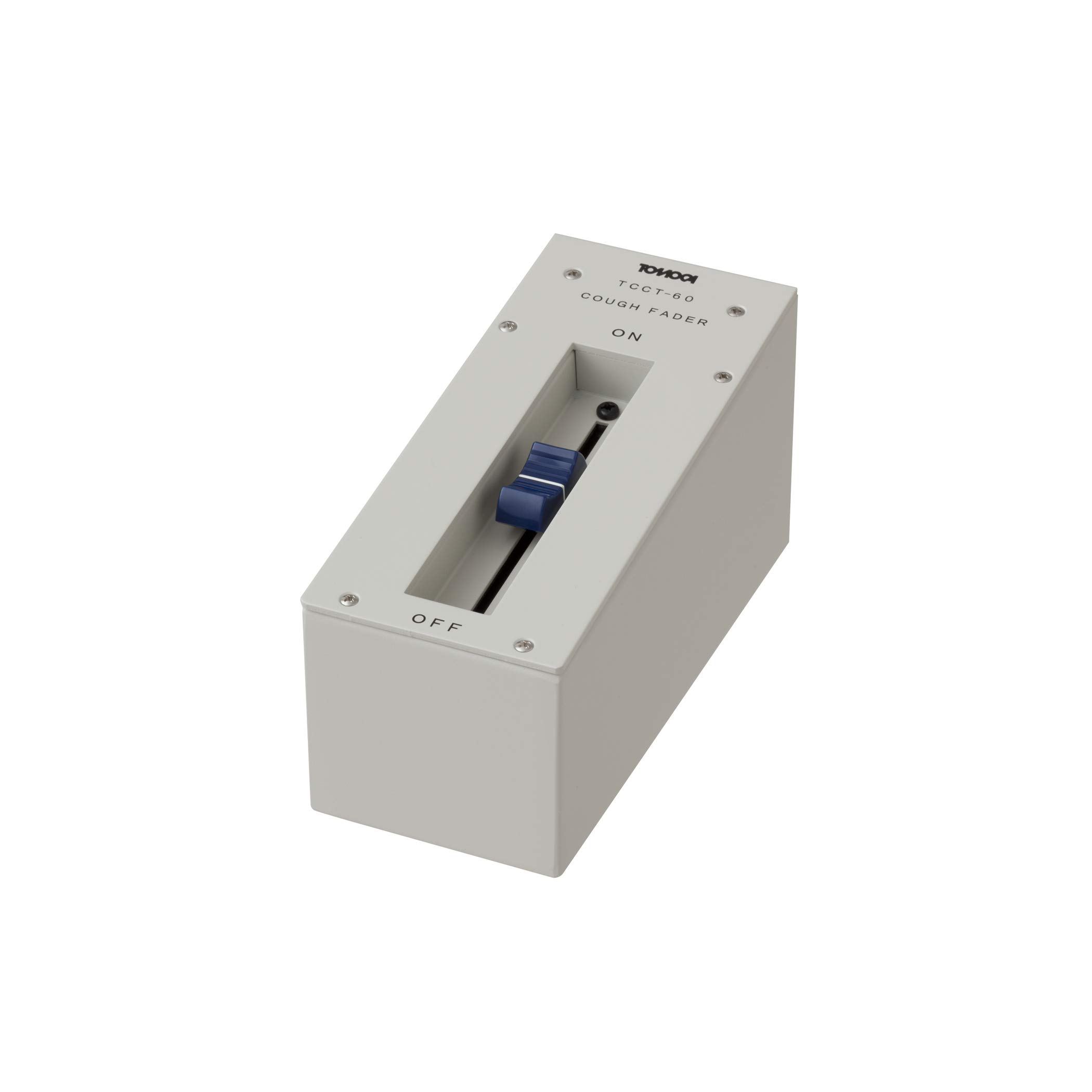 

TOMOCA TCCT-60 Single cuff fader (with built-in inputoutput transformer) ONOFF switch Instantly turn the audio signal on and off by moving the fader