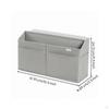 Hanging Storage Bag with Pockets Structured Desk Side Organizer OpenWork Surface