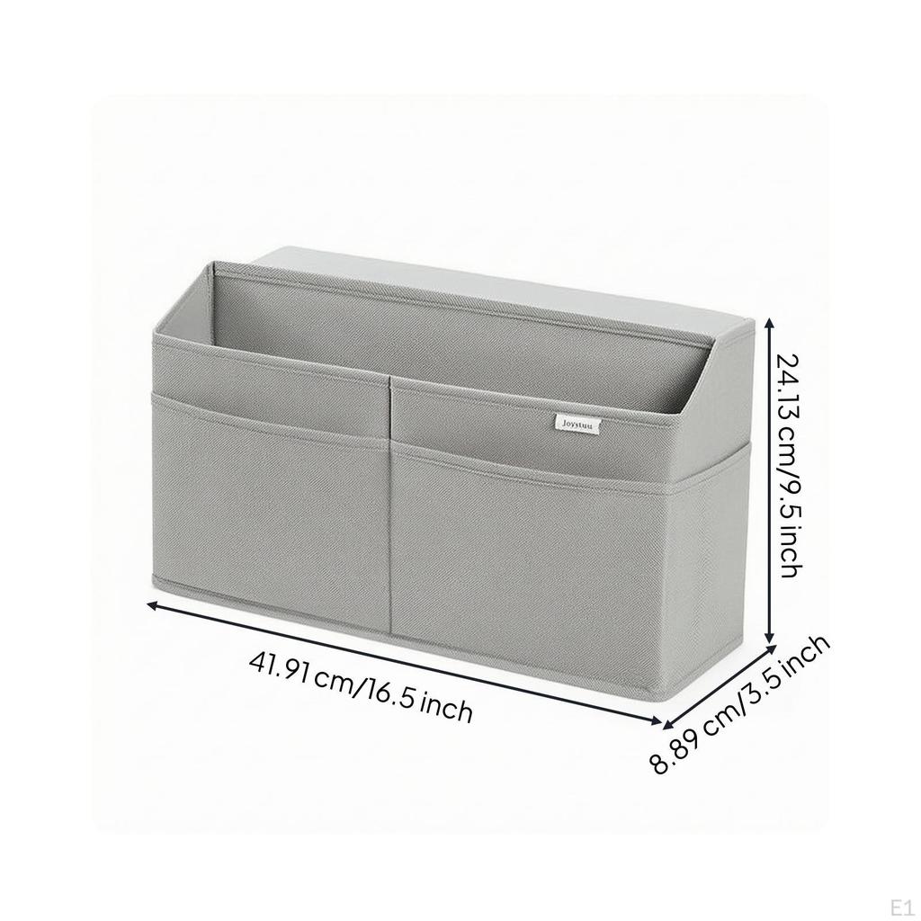 Hanging Storage Bag with Pockets Structured Desk Side Organizer OpenWork Surface