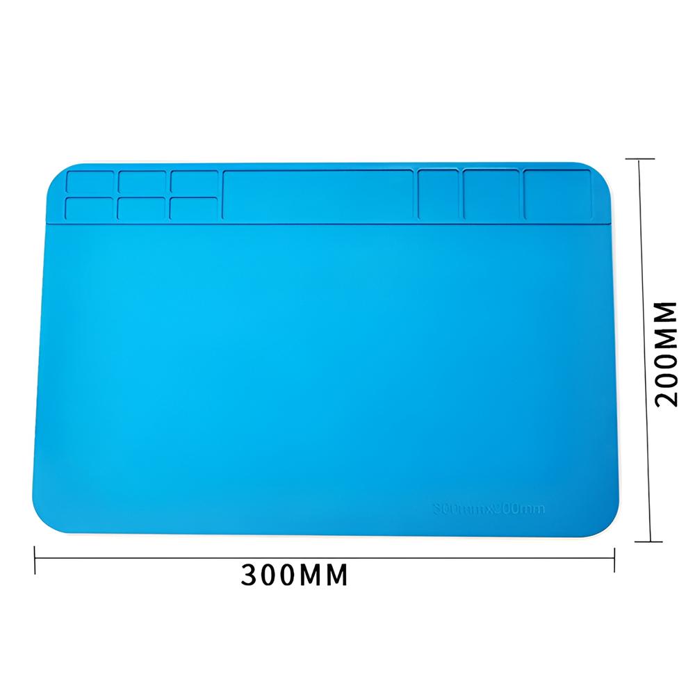 30cm X 20cm Watch Repair Work Pad Soldering Station Heat Resistant Pad Watch Repair Non-slip Silicone Mat for Watchmaker Tool