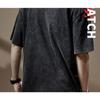 Men's T-shirt Short-sleeved Fermented Nostalgic Washing Polo Shirt High-end Loose Trendy Brand Round-neck Washing Old