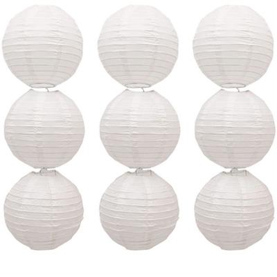 Round 10/15/20/25/30/35/40cm DIY Lamp White Lantern Hanging Lantern Ball Paper Lamp Paper Lantern