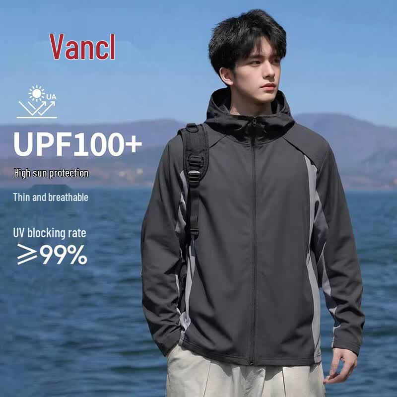 VANCL Men s UPF100+ Quick-Dry Ice Silk Sun Protection Hoodie L