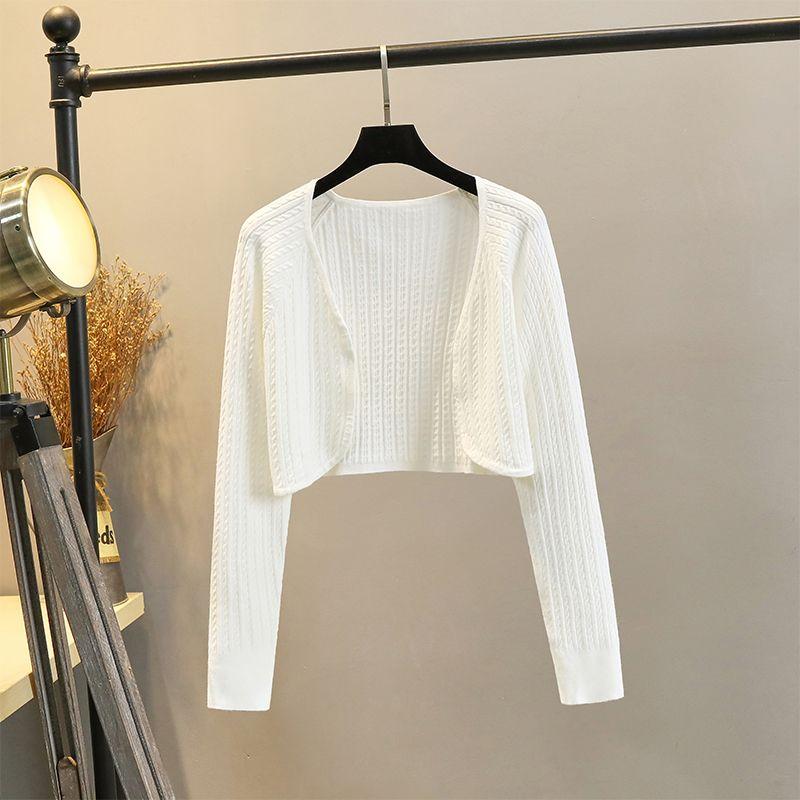 Coat Women's Knitted Cardigan Spring and Autumn Slim Fit Small Waistcoat