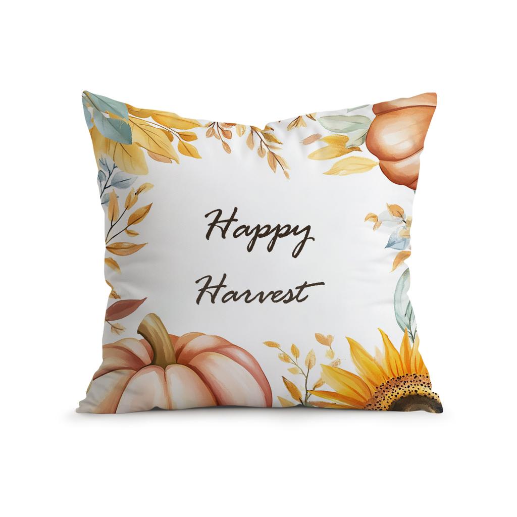 Autumn Harvest Of Pumpkins Cushions Pillowcase Polyester Cushion Cover Throw Pillow Sofa Decoration Pillowcover Home Car Decor