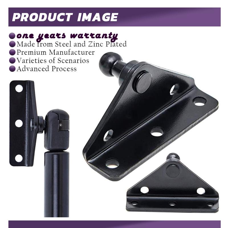 10MM Ball Stud Mounting Bracket for Universal Gas Spring Struts Lift Support Shock Prop Steel  2 Pack 4 Pack