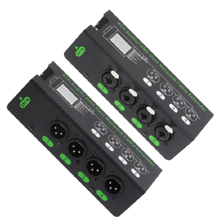 4-Kanal DMX512 RJ45 Ethercon Signal Extender RJ45 Ethercon Kabeladapterbox für Studioaufnahmen