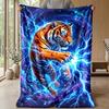 Electric Guitar Symphony 2 Theme Blanket Lightweight Warm Flannel Blanket Decorative Throw Blanket for Home Decoration