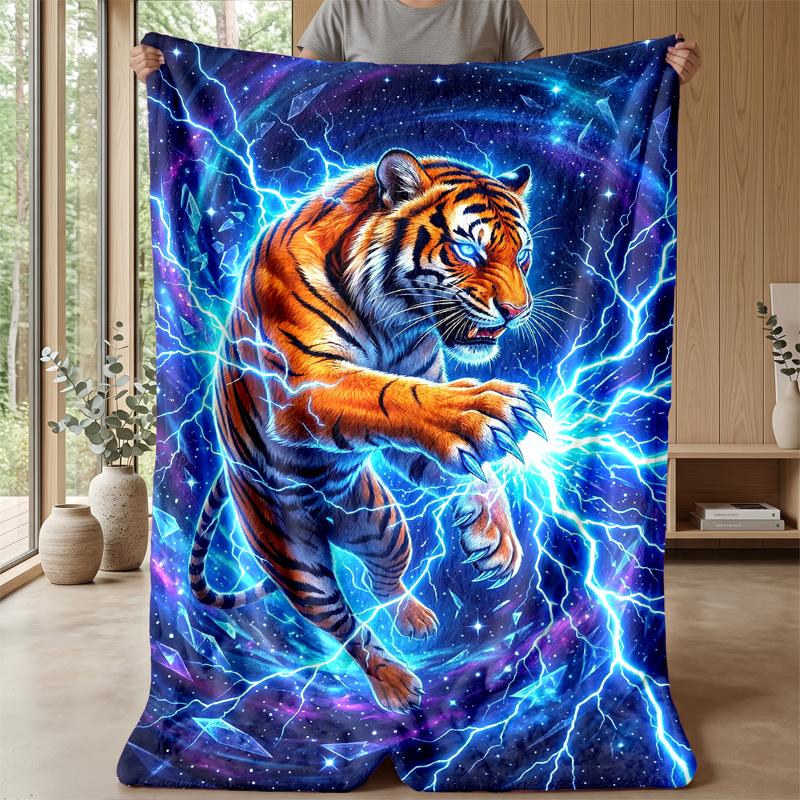Electric Guitar Symphony 2 Theme Blanket Lightweight Warm Flannel Blanket Decorative Throw Blanket for Home Decoration