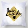 Nordic Style Modern Gold Pillowcase Home Pillow Light Luxury Sofa Pillow Cushion Cover