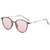 Korean Style Sun Glasses For Women Round Shape UV Ray Blocking For Ladies' Sun Glasses Travelling Hiking Outdoor Use Sunglass