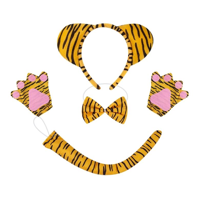 Tygers Costumes Accessories Set Animal Fancy Costume Dress Kit