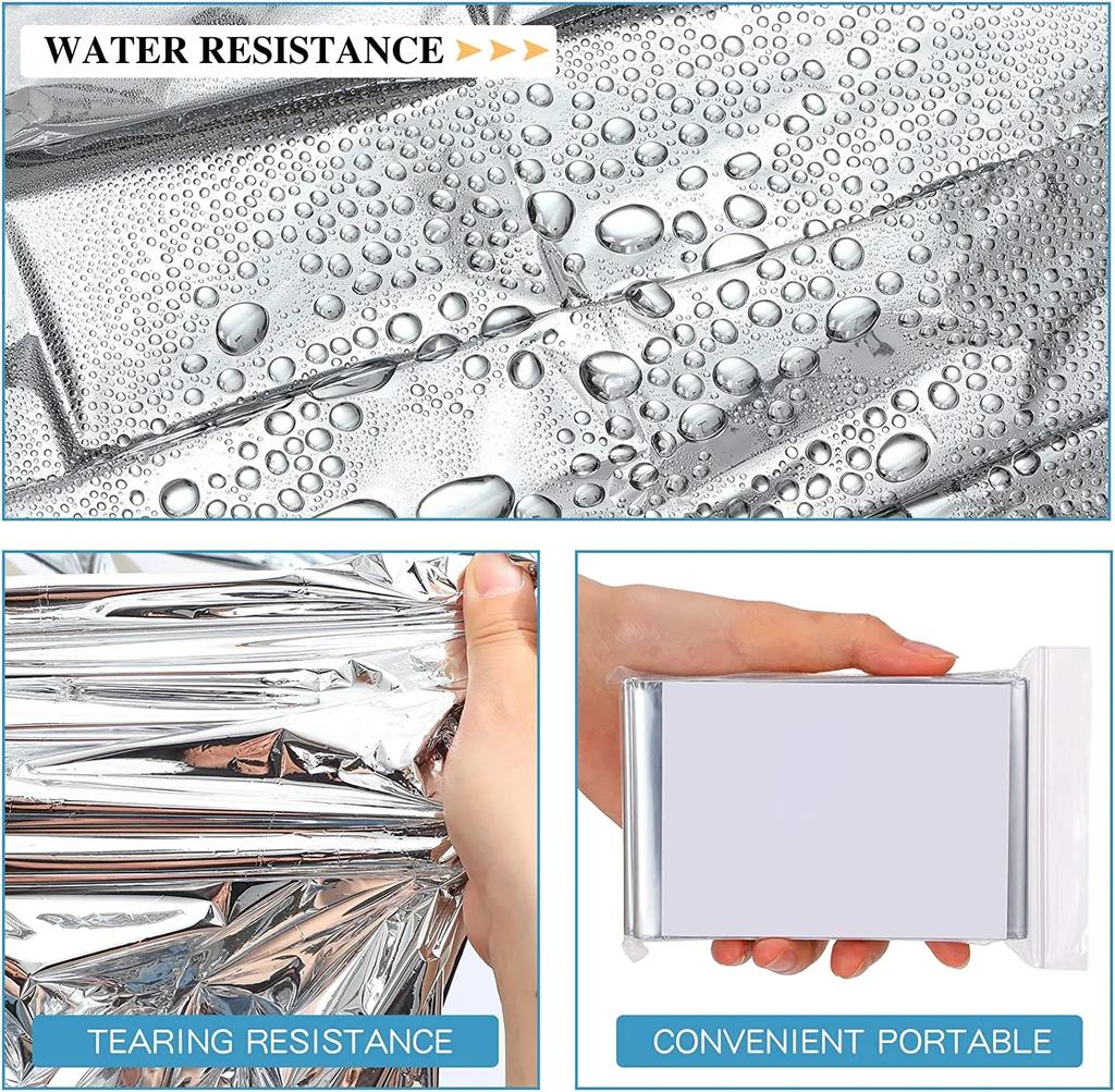 5-30 stücke Outdoor Notfall Überleben Decke Erste Hilfe Rettungs Kit Wasserdicht Wasserdichte Folie Thermische Camping Militär Decke Heißer