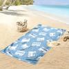 Dreamy train journey Print beach towel, quick drying, suitable for travel, outdoor sports, jogging, the beach and swimming, gift