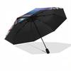 1pc Angel Heart Wings Halo Automatic Opening Folding Umbrella - Portable 3-Fold Design with Iron Frame, Perfect for Outdoor Use, Festive Gifts, T