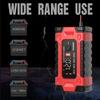12V 10A Fully Automatic Car Battery Charger 7-Stage Fast Charging 6-180Ah for AGM GEL WET Lead Acid Battery Charger LCD Display