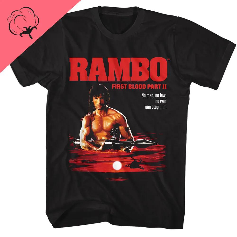 John Rambo Printed Tshirt Top Unisex Loose Comfort Tees 2025 Summer New Style Casual Clothing Oversized T Shirts 100 Cotton