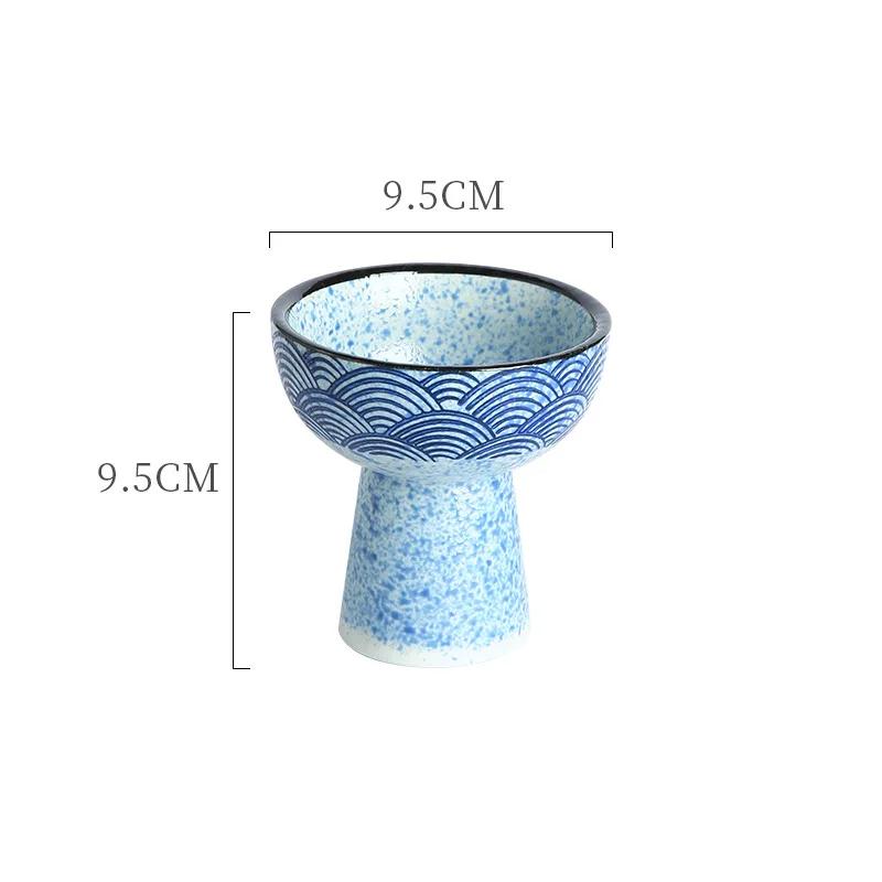 Exquisite Japanese Style Vintage Ceramic Ice Cream Cup Set for Elegant Dessert Presentation at Home or Restaurant Use