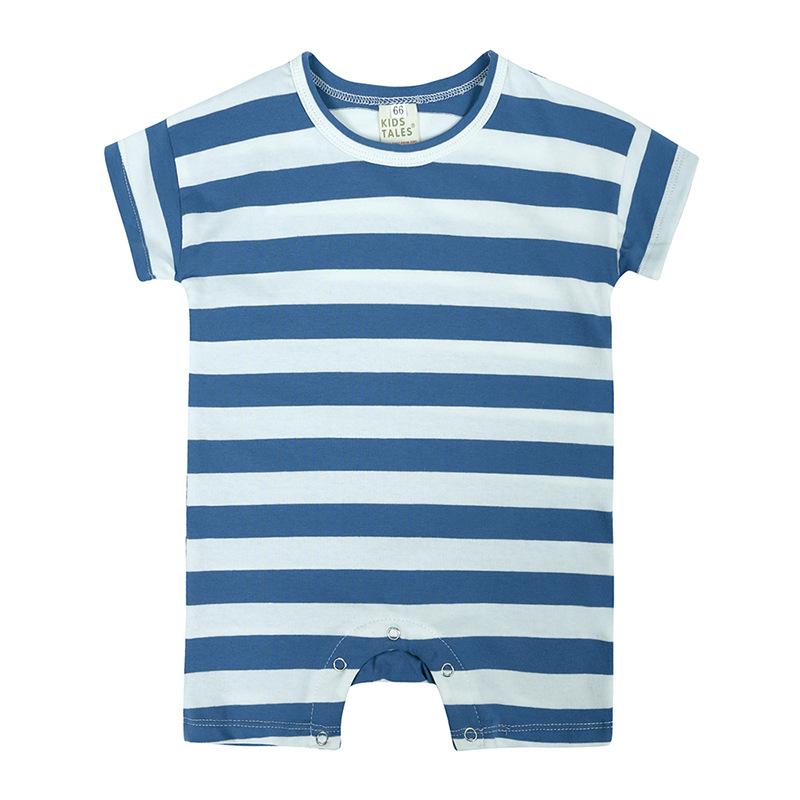 Summer Baby Short Sleeve Cotton Bodysuit for Newborn Boys and Girls 66