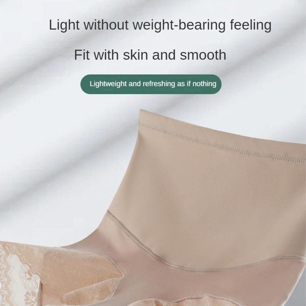 Lace Trim Slimming Underwear High Waist Shapewear Comfortable Tummy Control Panties  Women Wear