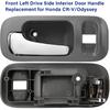 82216 Front Driver Side Interior Door Handle For Honda CR-V 1997 1998 1999 2000 2001,Replaces 72164-S10-A11ZA, Gray Housing With Chrome Lever