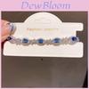 Bracciale in Argento con Zircone Ovale Geometrico Stile Lussuoso per Regalo Donna