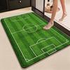 Green Soccer Field Indoor Rug Soft Nonslip Carpet For Living Room Play Area Hallway Home Party Decor Valentine'S Day Gift