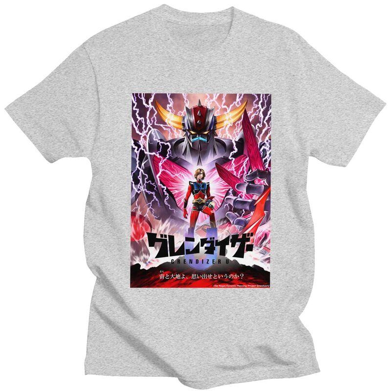 Custom UFO Robot Mazinger Z Tshirts for Men Short Sleeve Leisure T Shirt Grendizer Goldorak Tshirts Loose Fit 100 Cotton Tee