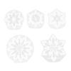 Handicrafts Xmas Snowflake Hanging Listed Mold Christmas Snowflake Pendant Silicone Mold Keychain Necklace Casting Mold