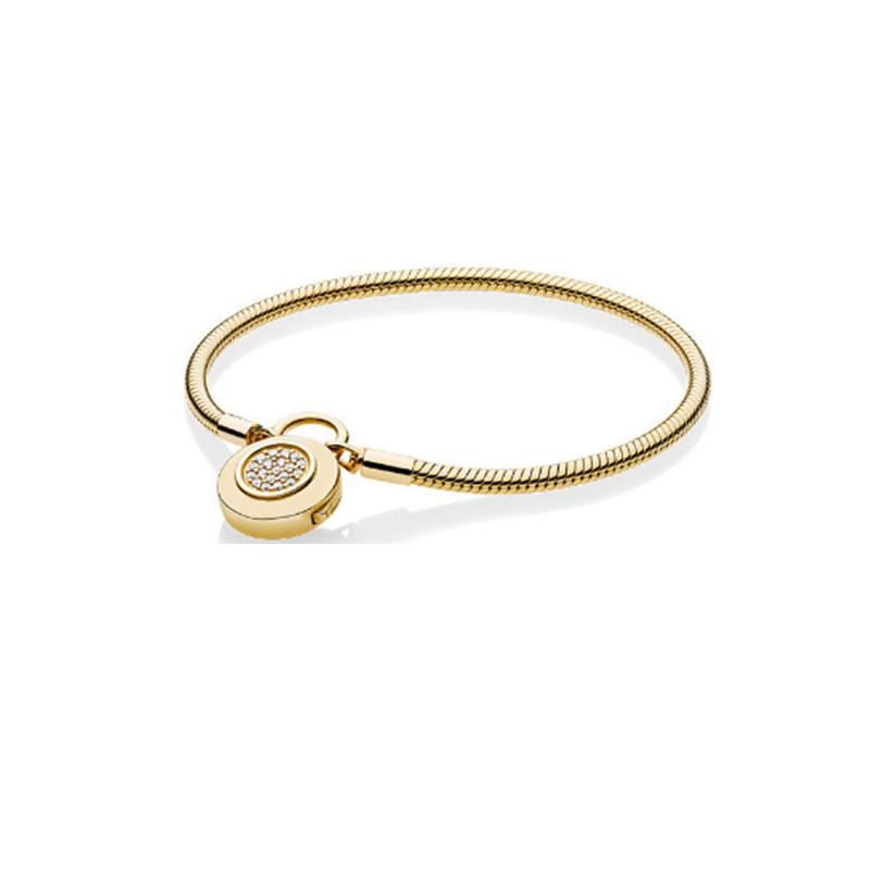 

DIY Snake Chain Bracelet With Thick Round Lock For Handmade Jewelry Making 16cm