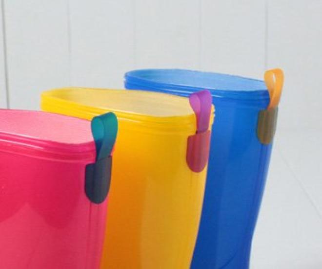 Stample Amechan Rain Boots with Insole Kids 14cm 71190 69.Cherry