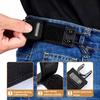 Buckleless Belt Hook Adjustable Metal Hook Elastic Belt Unisex Buckle-Free Invisible Waist Belt Closure For Outdoor Work