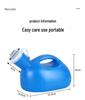 Men's 2000ML Large Plastic Urinal Bedpan with Tube, Scale, and Lid