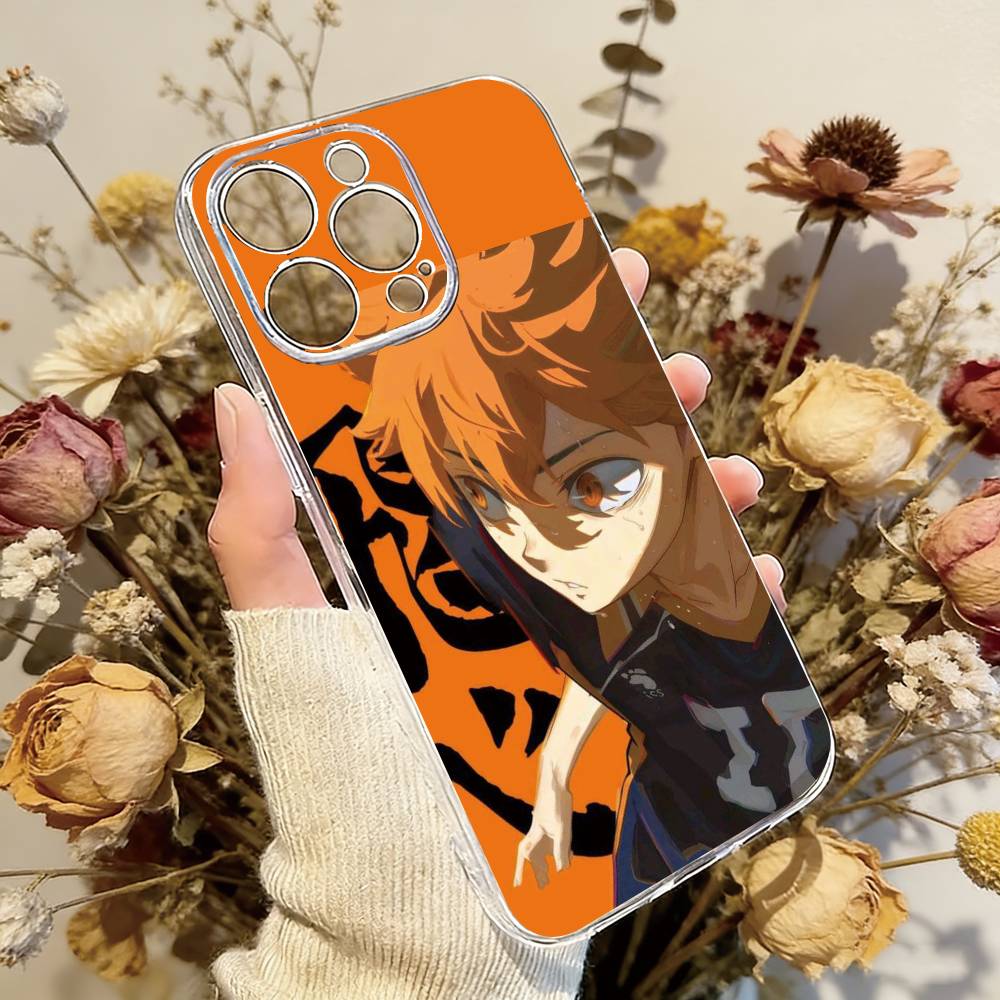 Haikyu__ Shoyo Hinata Handyhülle Für iPhone 17 16 15 14 13 12 11 Mini Pro Max Plus Transparente Hülle