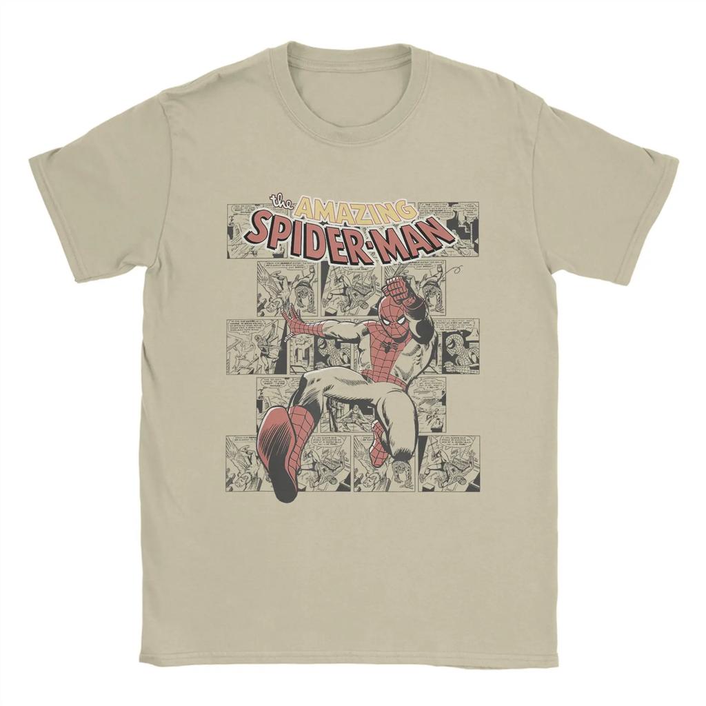 Genuine 2026 New Fantasy Spider-Man Comic Poster T-Shirt Gildan Print Men's Comfortable Cotton T-Shirt Relaxed Large Size