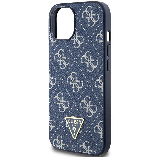 Guess Guhcp15Mpg4Gpb Iphone 15 Plus / 14 Plus 6.7 Niebieski/Blue Hardcase 4G Triangle Metal Logo