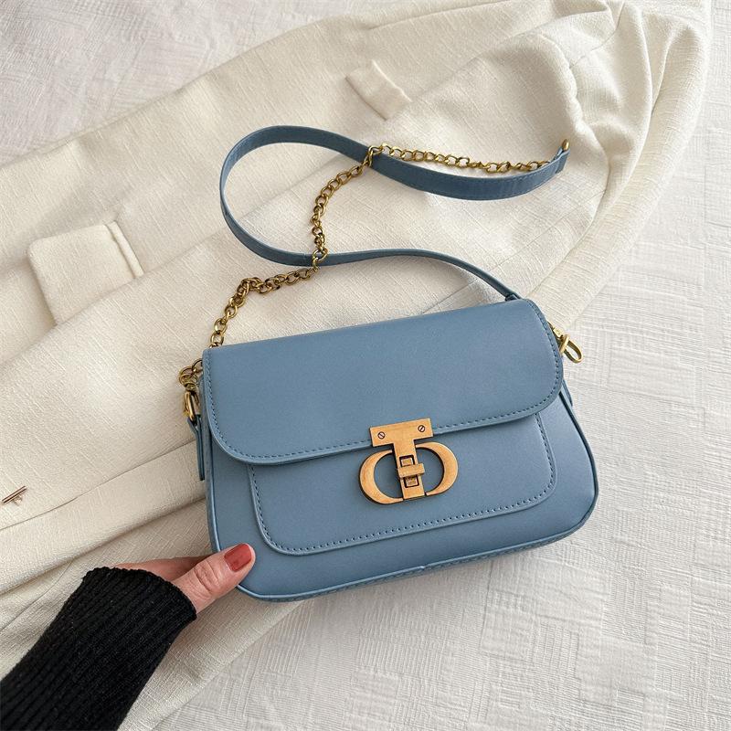 Retro Fashion Commuter Bag Women's Spring New Simple Casual Small Square Bag Niche Casual Shoulder Bag