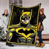 1pc Batman, Superhero Outdoor Flannel Throw Blanket Soft, Lightweight & Warm for Sofa, Office Chair, Camping & Travel Durable Polyester Fabric