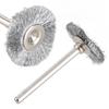 10Pcs 22mm Mini Stainless Steel Wire Brush Polishing Wheel for Grinder Rotary Tool