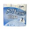 Softesse 3 Ply Ultra Toilet Roll (Pack of 9)